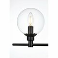 Cling 110 V E12 Five Light Vanity Wall Lamp, Black CL2952371